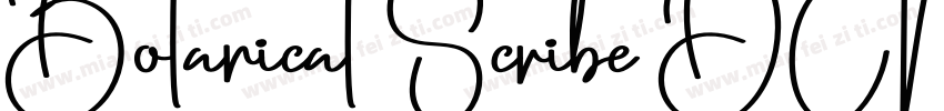 Botanical Scribe DEM字体转换